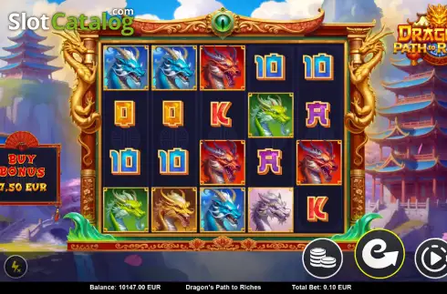 Скрин2. Dragons Path to Riches слот