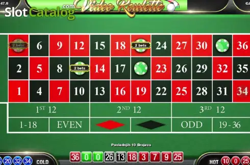 Скрин2. Video Roulette (Elbet) слот