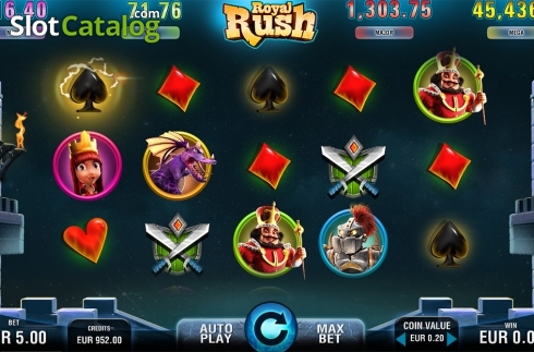 Скрин2. Royal Rush слот