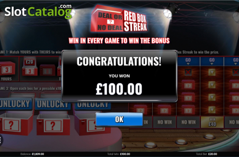 Скрин4. Deal or No Deal Red Box Streak слот