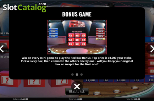 Скрин8. Deal or No Deal Red Box Streak слот