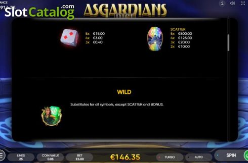 Скрин8. Asgardians Dice слот