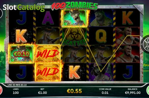 Скрин4. 100 Zombies слот