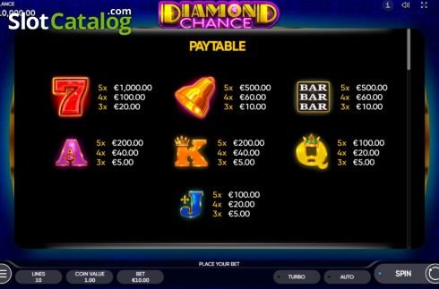 Скрин9. Diamond Chance слот