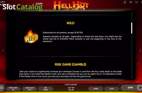 Скрин9. Hell Hot 40 слот