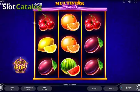 Скрин2. Multistar Fruits слот