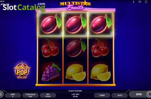 Скрин3. Multistar Fruits слот