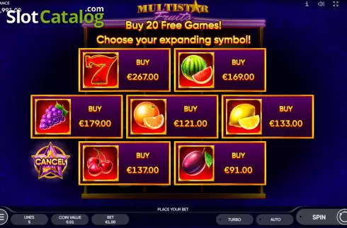 Скрин6. Multistar Fruits слот