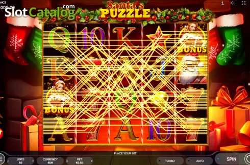 Скрин2. Santa’s Puzzle слот