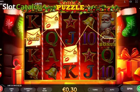 Скрин3. Santa’s Puzzle слот