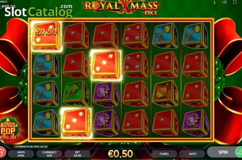 Скрин3. Royal Xmass Dice слот