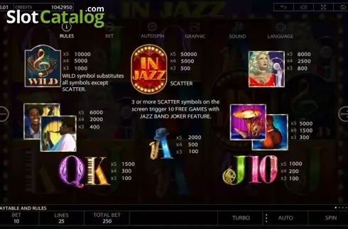 Скрин7. In Jazz слот