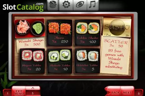 Скрин5. Sushi (Endorphina) слот