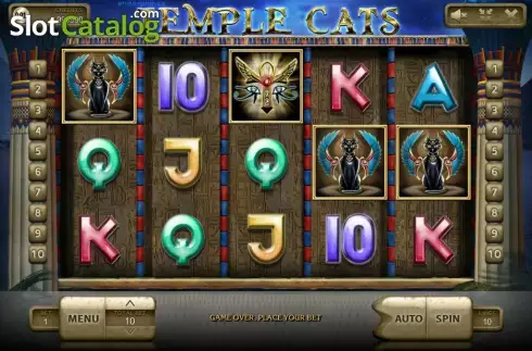 Скрин2. Temple Cats слот