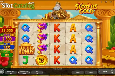 Скрин2. Sloteus Gold слот