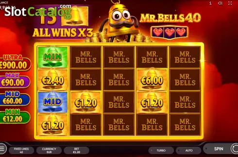 Скрин3. Mr. Bells 40 слот