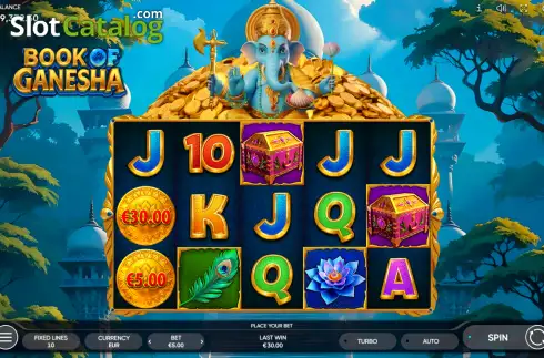Скрин2. Book of Ganesha слот