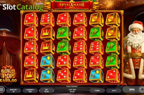 Скрин2. Royal Xmass 2 Dice слот