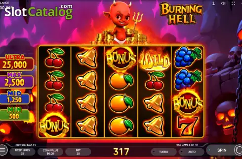 Скрин3. Burning Hell слот