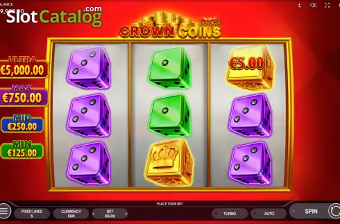 Скрин2. Crown Coins Dice слот