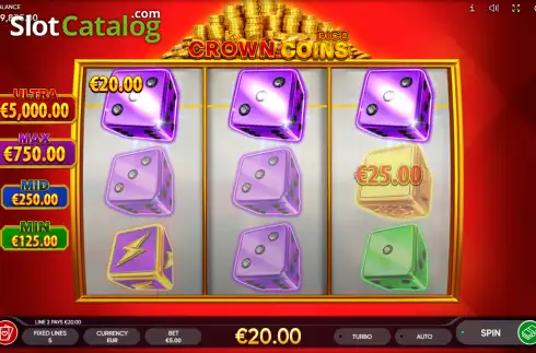 Скрин3. Crown Coins Dice слот