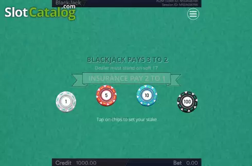 Скрин2. BlackJack (Esa Gaming) слот