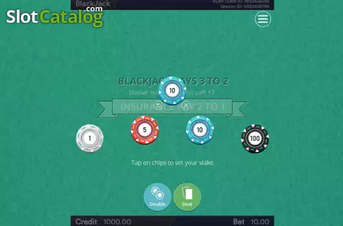 Скрин3. BlackJack (Esa Gaming) слот