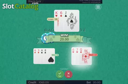 Скрин8. BlackJack (Esa Gaming) слот