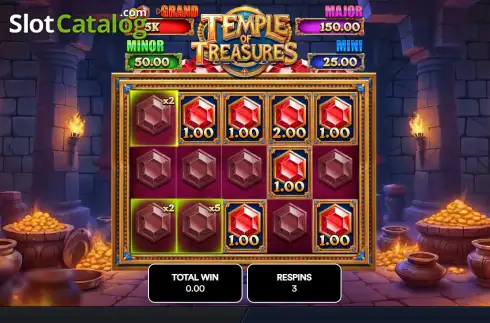 Скрин3. Temple of Treasures слот