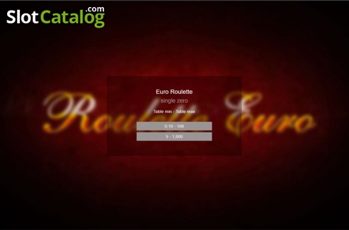 Скрин2. Euro Roulette (Espresso Games) слот