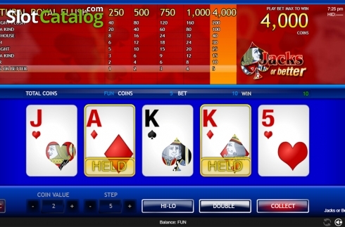Скрин4. Jacks or Better (Espresso Games) слот