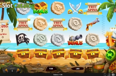 Скрин3. Treasure Island (Espresso Games) слот