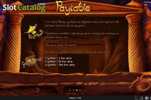 Скрин6. Genie's Treasure (Espresso Games) слот