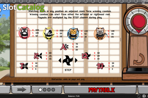 Скрин9. Ninja Cats (Espresso Games) слот