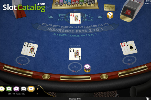 Скрин6. Six Card Charlie Blackjack (Espresso Games) слот