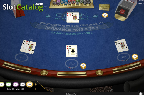 Скрин8. Six Card Charlie Blackjack (Espresso Games) слот