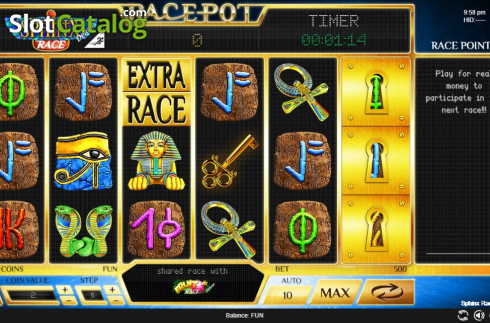 Скрин2. Sphinx Race Deluxe слот