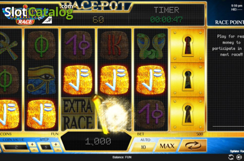 Скрин3. Sphinx Race Deluxe слот