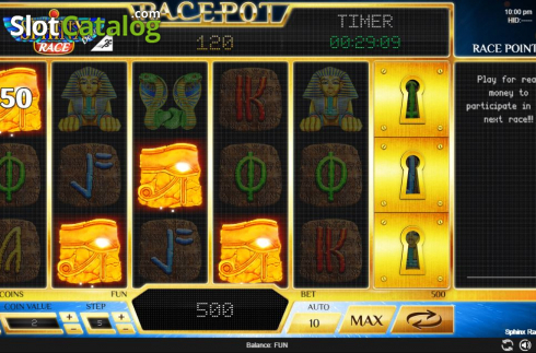 Скрин5. Sphinx Race Deluxe слот