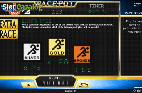 Скрин9. Sphinx Race Deluxe слот