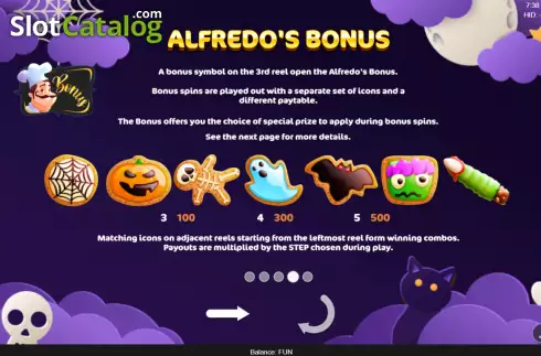 Скрин8. Alfredo's Halloween слот