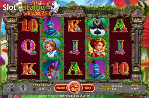 Скрин2. Alice in Wonderland (Eurasian Gaming) слот