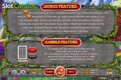 Скрин5. Alice in Wonderland (Eurasian Gaming) слот