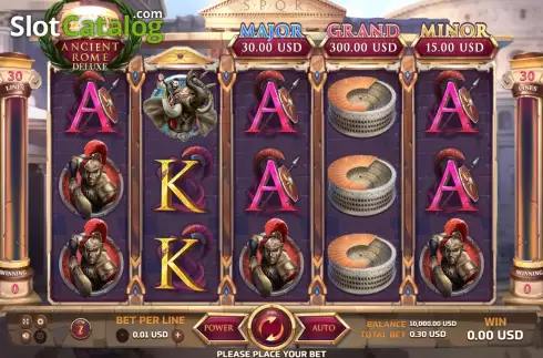 Скрин2. Ancient Rome Deluxe слот