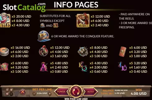 Скрин6. Ancient Rome Deluxe слот