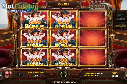 Скрин3. Steamboat Ride: Hold and Win слот