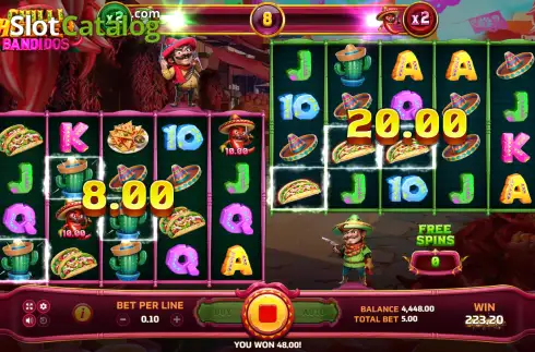 Скрин3. Chilli Hunter Bandidos слот