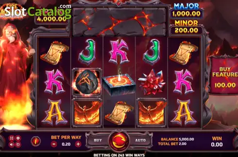 Скрин2. Fire Master Hold And Win слот