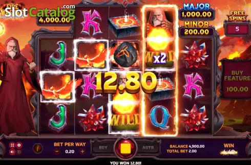 Скрин3. Fire Master Hold And Win слот
