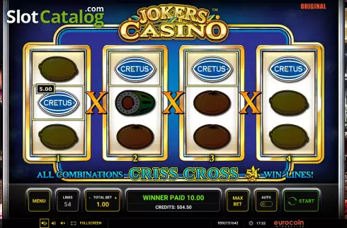Скрин6. Jokers Casino слот